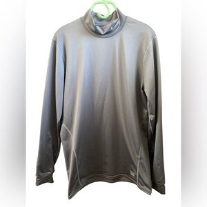 Nike Shirt Men's XL Grey Long Sleeve Gym Dri Fit Workout Casual Crew Neck Fitted